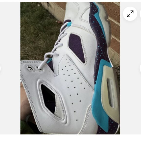 Air Jordan Flight Club 91 men sz 11 white/blue lagoon 555475-105 Shoes Rare New - Picture 10 of 12